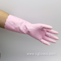 Pink Dishwashing Kitchen Cleaning Household Blend Gloves